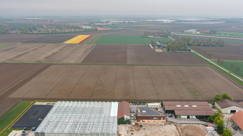 Luchtfoto Agrico Research Bant