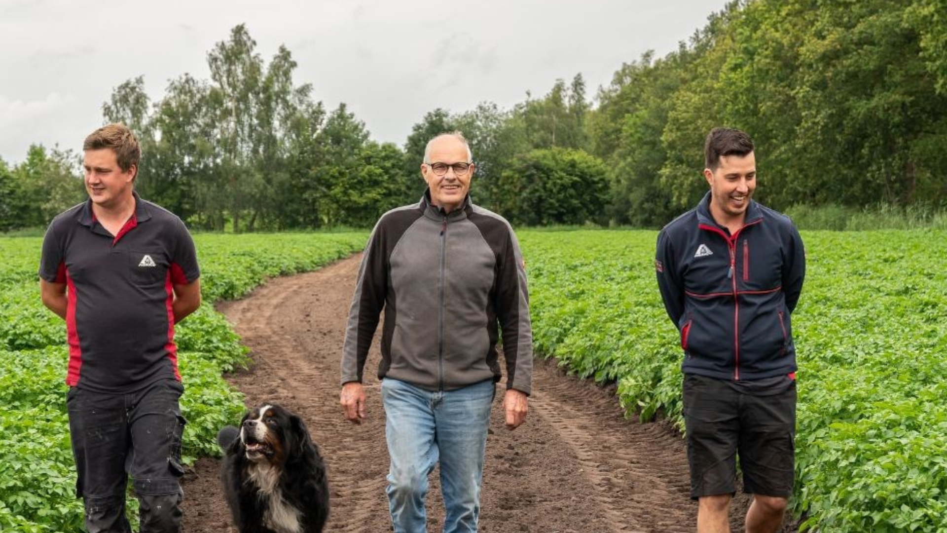 Reinds family in potato field