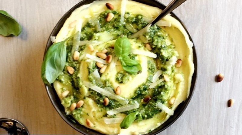 Mashed Levante Potatoes With Green Twist