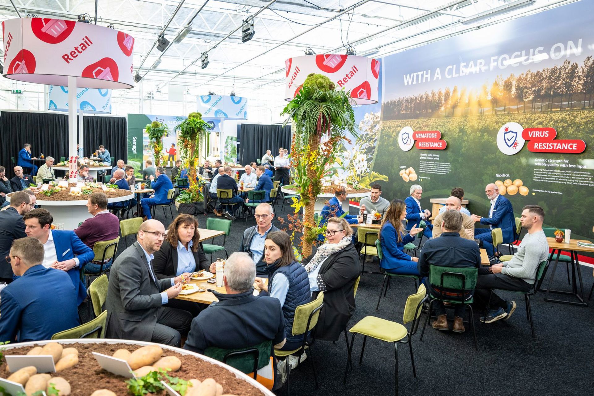 Agrico event dinner in marquee